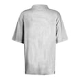 thumbnail image 3 of Women's Casual Polo Shirt Short Sleeve Cotton Blend Top for Summer, Lightweight and Breathable, Pink Dark Gray 2XL, 3 of 4
