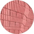 thumbnail image 1 of Ahgly Tapis Rond Lavable en Machine Intérieur Transitionnel Rose Corail Clair, 5 Pieds Rond, 1 of 7