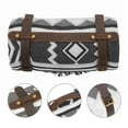thumbnail image 4 of Tourbon Leather Picnic Blanket Carrier Strap for Camping and Travel, Brown, 4 of 9