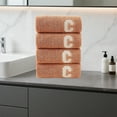 thumbnail image 1 of Danhjin Rideau de Douche Serviette 4 Pcs Bordure Europe et États-Unis Commerce Extérieur Serviette Absorbante pour Visage Sec, 1 of 6