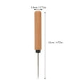 thumbnail image 6 of Tineasur 2-Piece Stainless Steel Awl Set with Brown Wood Handles for Crafting and Leatherwork, 6 of 6