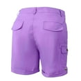 thumbnail image 4 of Seductiva Women's Casual Shorts Women's Fashionable and Casual Retro Outdoor High Waist Solid Color Pocket Pants, 4 of 5