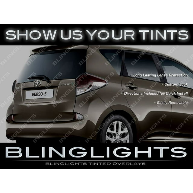 Pour Toyota Verso Teinté Feux Arrière Superpositions Kit Assassiné sur la Protection de la Lampe de Protection de la Paire de Films Fumés