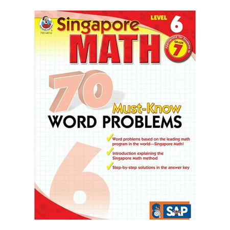 UPC: 0017257140168 | Frank Schaffer Singapore Math Must-Know Word Problems Multiple Levels