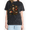 1-Black, variant on Cozymy Women's Cute Night Owl Graphic Shirts Crewneck Short Sleeve Washed Distressed Retro Tops Trendy Floral Print Tees