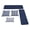 Navy, variant on Linon 5 Piece Polyester Cushion/Pillow Set for Troyin Nook in Black