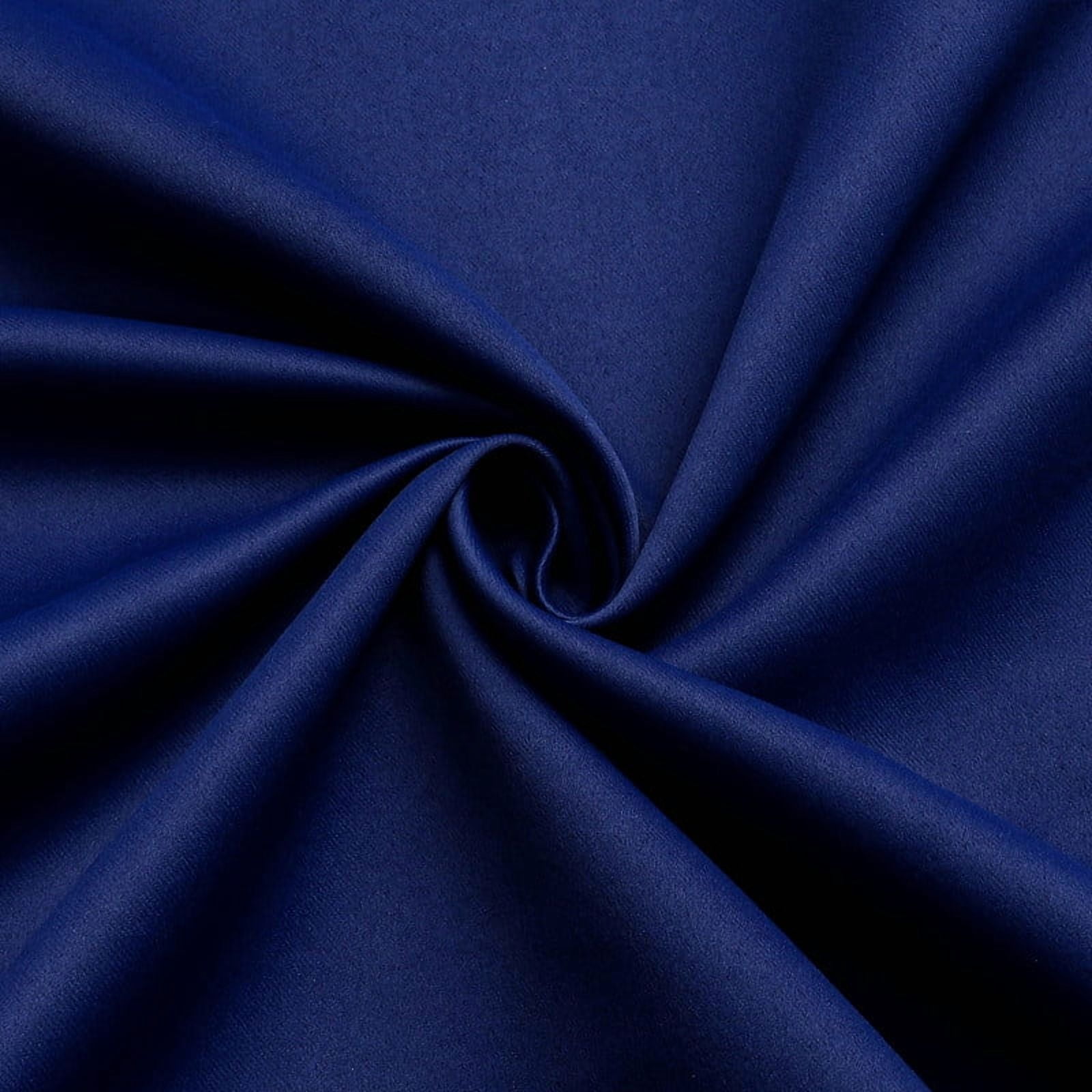 Utopia Alley Solid Blackout Window Curtains for Bedrooms and Living Rooms, Polyester Curtains, 2 Panels Set, (52" W × 96" L, Navy Blue)