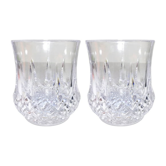 Vaso de acrílico con luces LED que cambian de color, paquete de 2, 6 colores para fiestas y eventos.