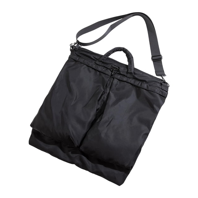 Bolso bandolera para portátil, bolso de mano premium de gran capacidad, práctico, moderno e impermeable. Negro