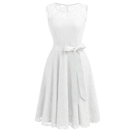 Coral Cocktail Dress Bagail Women Midi Lace Dress Vintage Style Floral Dress Short Bridesmaid Dress Cocktail Dress Homecoming Dress ()