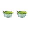 thumbnail image 4 of Bewildely Cesta de frutas resistente y duradera con función de almacenamiento Lavabo de verduras Cesta de drenaje Pino hialino verde verde pino hialino 2piezas, 4 of 6