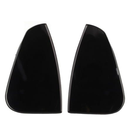 

CH2550124 Reliable Turn Signal Light Cover Good Reflectivity Front Simple Installation 2 Pcs For Car Black