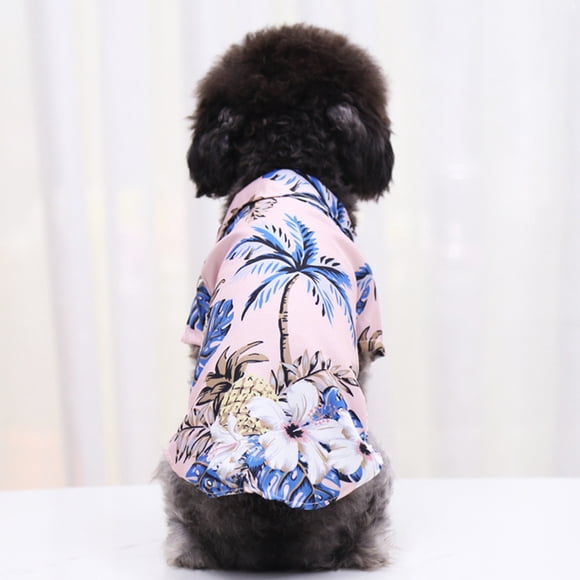 Xihbxyly Camisa Hawaiana para Mascotas, Diseño Playero Moderno, Tela Ligera y Transpirable, Ajuste Cómodo para Perros y Gatos Pequeños y Medianos, Actividades Al Aire Libre, Fácil de Limpiar, Talla S