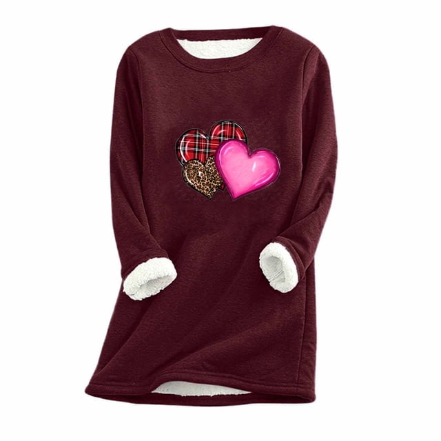 Birdeem Womens Large Loose Raglan Top Thickened and Velvet Lamb Wool Warm Underlay