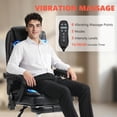 thumbnail image 4 of Vinsetto PU Leather Vibration Massage Office Chair with Heat, Black, 4 of 10