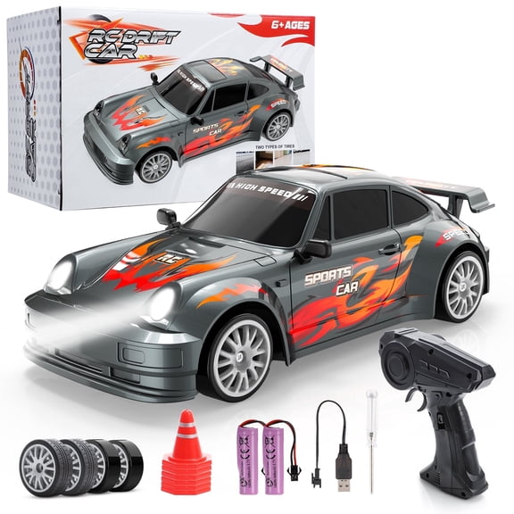 RC Drift Car, 1:24 Remote Control Car for Kids, 4WD High Speed RC Cars, 6 7 8-12 Year Old Kid Boys Gifts for Birthday Christmas