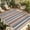 Sienna, variant on Red Blue Striped Outdoor Rug for Patio/Deck/Porch, Non-Slip Large Area Rug 4 x 6 Ft, Boho Vintage Abstract Colorful Striped Indoor Outdoor Rugs Washable Area Rugs, Camping Rug Carpet Runner