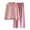 Pink, variant on Tnhcen Women's Cotton Stripe Long Sleeve Pajama Sets 2 Piece Comfy Lounge Sleepwear Set Homewear with Pockets M-2XL