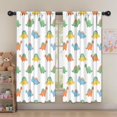 thumbnail image 5 of Blackout Kids Curtains,White Cartoon Dinosaurs Pattern Childrens Insulated Curtains Set Of 2,Bedroom Essentials,Toddler Room Decor 52"x63", 5 of 5