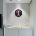 thumbnail image 5 of Yayeee Wall Clock Battery Operated 11.9" Silent Quartz Non-Ticking for Living Room Decor, Colorful UFO, 5 of 8