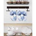 thumbnail image 3 of Light Blue Tulip Kitchen Dish Towels for Drying Dishes Set of 2, Farmhouse Abstract Elegant Flowers Waffle Weave Microfiber Hand Tea Bathroom Towels Quick Dry & Absorbent Towel 15.7x23.6, 3 of 7