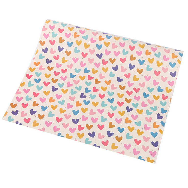 Home Decor Valentine's Day Tissue Paper Gift Wrapping Tissue Paper Sweet Heart Design Gift Wrap Paper Gift Wrapping for Valentine's Day DIY Crafts