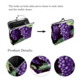 thumbnail image 3 of Grape Stylish Women's Wallet with Coin Purse, 0.7 Microfiber Zinc Alloy Jaws, Size 4.3x4.7 in/11x12 cm, 3 of 7