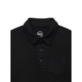 thumbnail image 2 of Wonder Nation Boys Short Sleeve Slub Polo Shirt, Sizes 4-18 & Husky, 2 of 3