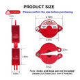 thumbnail image 2 of 2X Outdoor Faucet Lock with Padlock - Water Spigot Lock, Hose Bib Lock for 1 to 2-1/2 in Dia Valve Handles,Faucet, 2 of 6