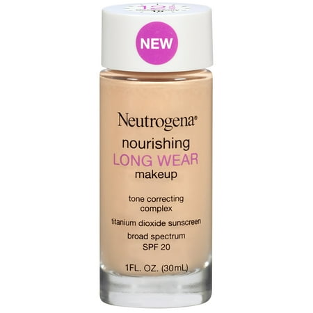 Neutrogena Nourishing Long Wear Liquid Makeup Foundation With Sunscreen, 10 Classic Ivory, 1 Fl. Oz.