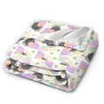 thumbnail image 3 of XMXY Fleece Throw Blanket for Couch, Colorful Pastel Drawing Lightweight Plush Fuzzy Cozy Soft Bed Blankets and Throws for Sofa, 50"x40" inches, 3 of 8