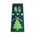 thumbnail image 4 of maskred 4 Pieces/Set Christmas Tree Tableware Bag Sugar Storage Pouch Green, 4 of 6