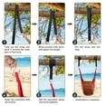 thumbnail image 4 of QUANFENG QF Hanging Hammock Chair Patio Indoor and Outdoor Hammock Swing Support 330 lbs (Red), 4 of 9