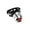 Silver, variant on Riforla LED Bicycle Bike Front Rear Tail Helmet Flash Light Safetys Warnings Lamp Fine Red