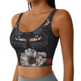 thumbnail image 2 of Fuzoiu Midnight Butterfly Floral Dream Print Women's Sports Vest,U-Back Sports Tank,Gym Vests,Athletic Sleeveless Shirts,Exercise Undershirts,Yoga, Gym, and Dance Wear-Small, 2 of 8