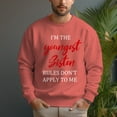 thumbnail image 5 of Men's 330g 100% Cotton Youngest Sisten Pattern Dropped Shoulder Crew Neck Sweatshirt, 5 of 15