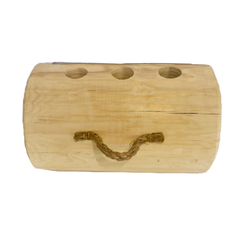 TimberTote TripleTorch One Log Campfire Fireplace Fire Wood Log with 3 Chimneys