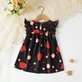 thumbnail image 4 of Asxite Girls 3-24 Months Striped Print Short Sleeve Dress with Pocket, 4 of 5