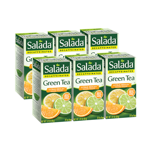 Salada Decaffeinated Citrus Medley Green Tea 20ct 6 pack