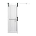 thumbnail image 5 of Sanding  30in./32in./36in./42in./48in.x 84in.MDF Barn Door With Sliding Hardware Kit ,Covered with Water-Proof PVC Surface 30in. x84in. - White, 5 of 5