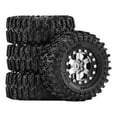 thumbnail image 4 of Fiocias 4 Pcs Pneus de Voiture RC Simulation Roues Pneus Modèle Accessoires DIY Alliage d'Aluminium PP Construction Adapté pour RC Crawler Voiture Télécommandée Jouet Remplacement Argent, 4 of 8