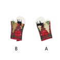 thumbnail image 2 of sweethay Guantes para horno, decoración navideña, guantes anticalor, accesorios navideños, decoraciones para festivales, alfombrilla aislante caliente, Kits de decoración para fiestas Izquierda sweethay HA070545-01, 2 of 6