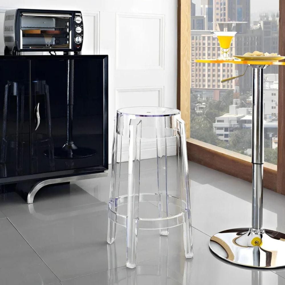 Tabouret de bar en plastique transparent de la collection Heavenly