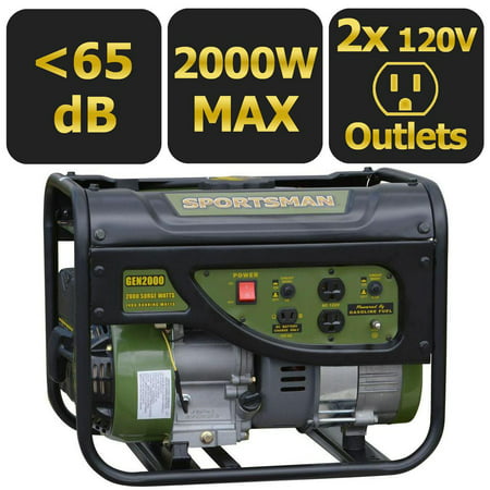Sportsman Gasoline 2000W Portable Generator (Best Type Of Generator For Home Use)