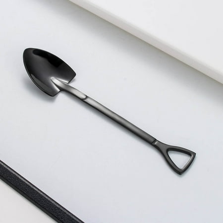 

Creative Stainless Steel Shovel Spoon Fork Coffee Spoon Mixing Bar Spoon Dessert Spoon Fork Watermelon Spoon