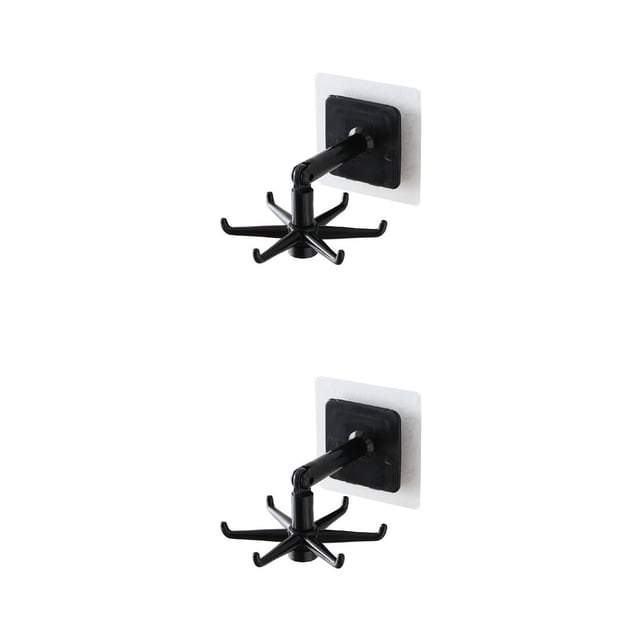 Inteprter Montaje en la pared del techo de la cocina y el baño sin clavos rastros para el hogar negro 2piezas Inteprter CBP153275