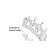 thumbnail image 4 of Corona De Cristal De La Reina Brillo Espléndido De Princesa Malubero Dorado, 4 of 5