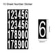 thumbnail image 2 of Buzón Números Adhesivo Etiqueta Número Auto Adhesivo PVC Vinilo Etiqueta Negro y Blanco 76x25mm para Buzones Señales, Paquete de 10 Unique Bargains números de buzón, 2 of 7