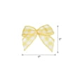 thumbnail image 2 of Uxcell 100Pcs Mini Gingham Ribbon Bow 1" Checkered Fabric Satin Ribbon Bows for Craft DIY Yellow and White, 2 of 7