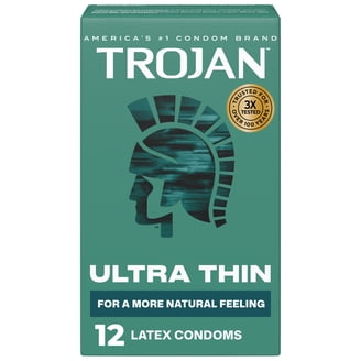 Trojan Magnum Large Size Condoms Lubricated for Comfort & Sensitivity -  Choose Count Lubricated Condom Latex